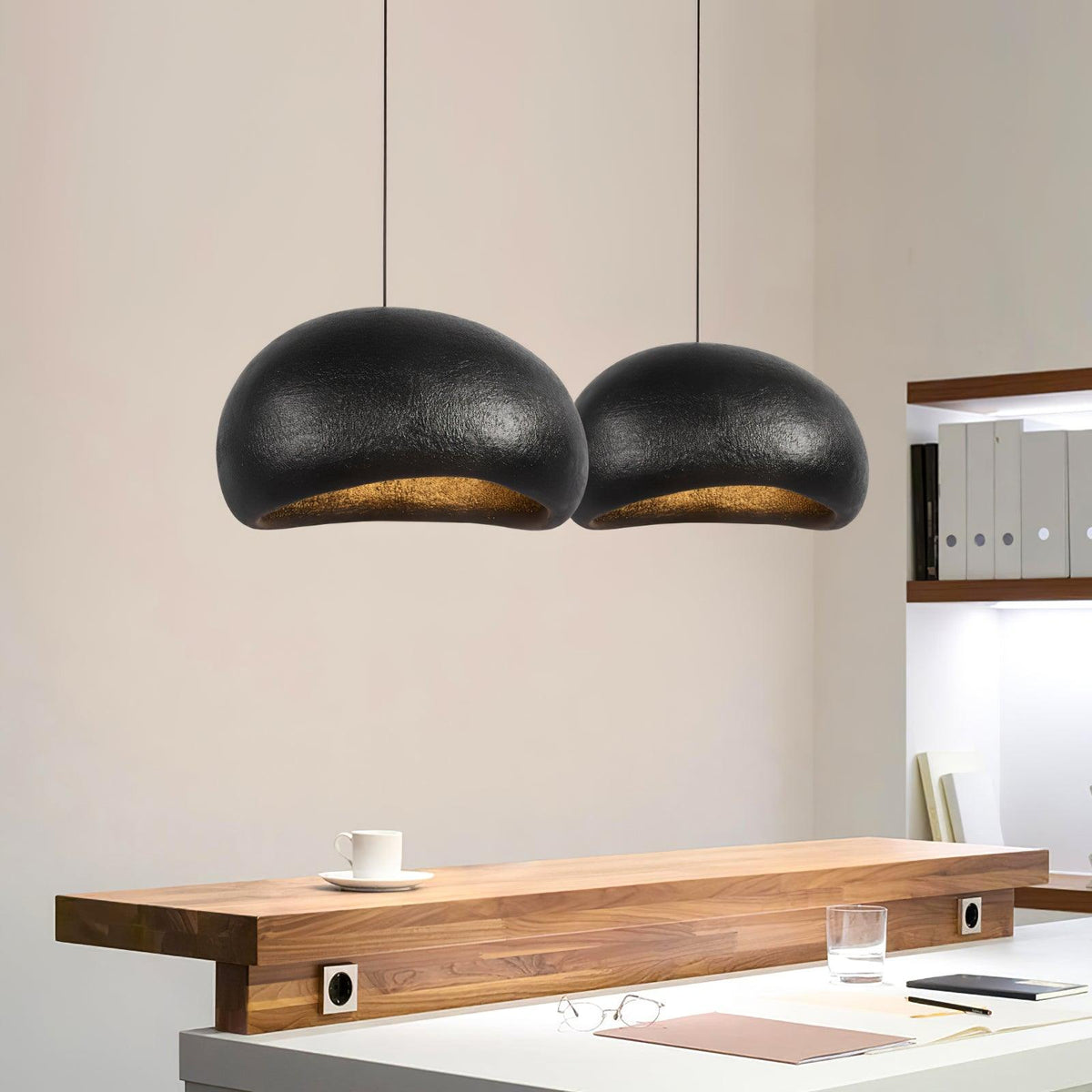 Lampada a sospensione ciottoli Inspired Organic Form Soft Glow moderno Artistic
