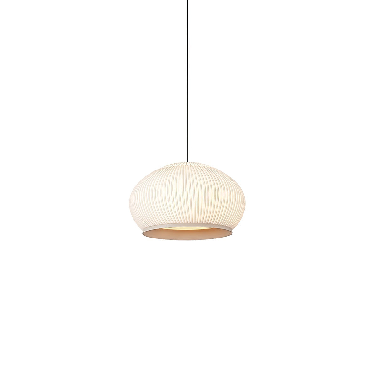 Lineiella lampada a sospensione in tessuto minimalista