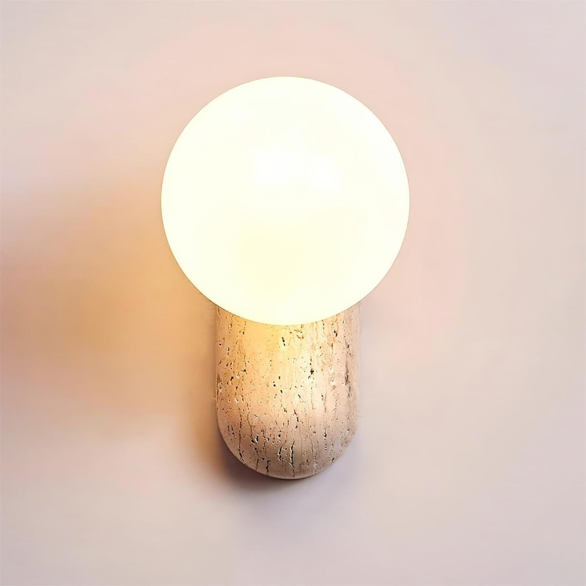 Tavelaria lampada da parete travertino Organic Serenity
