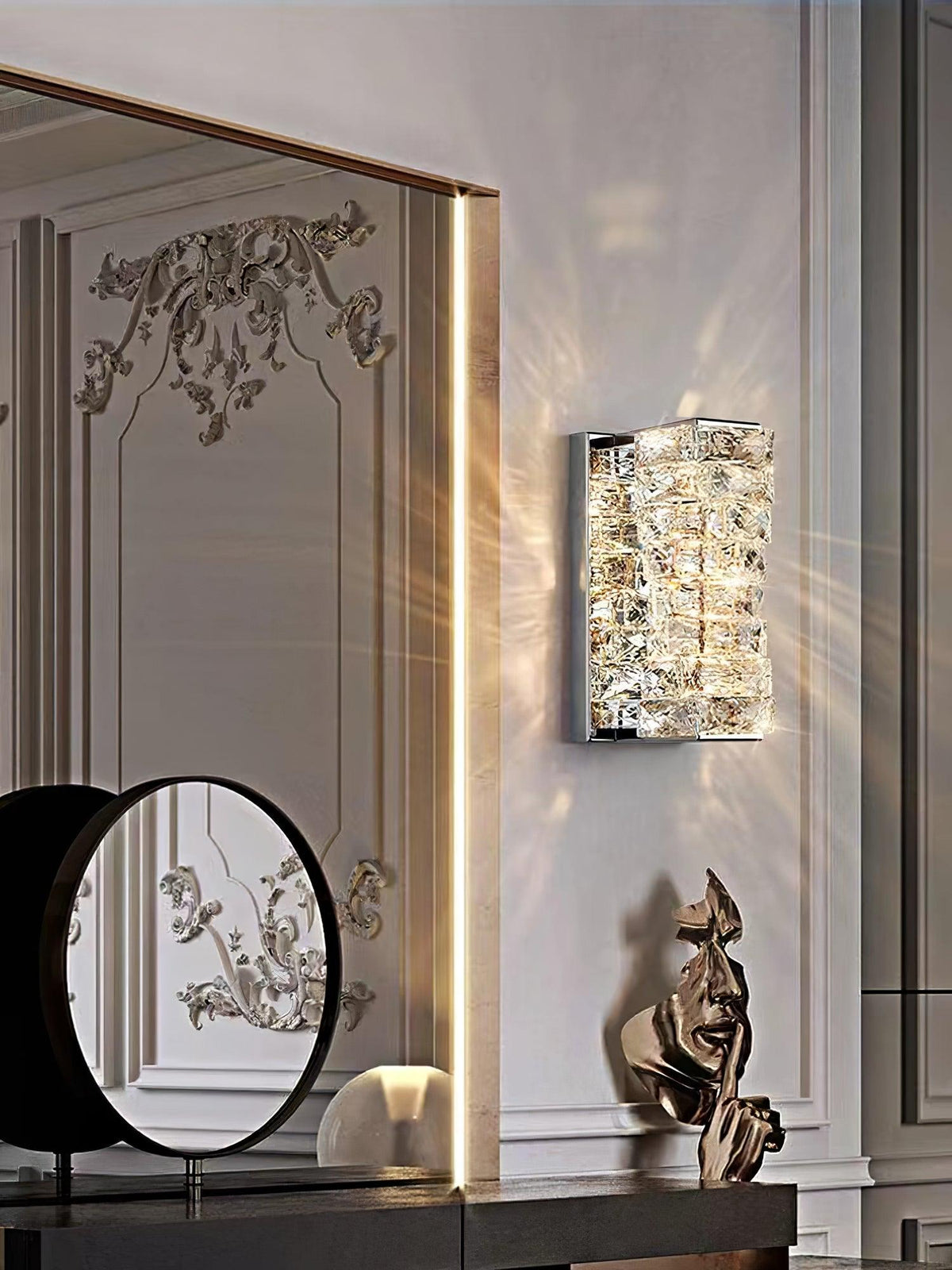 Ilvelia Applique Cristallo Postmoderno Lusso - Relic Pieces