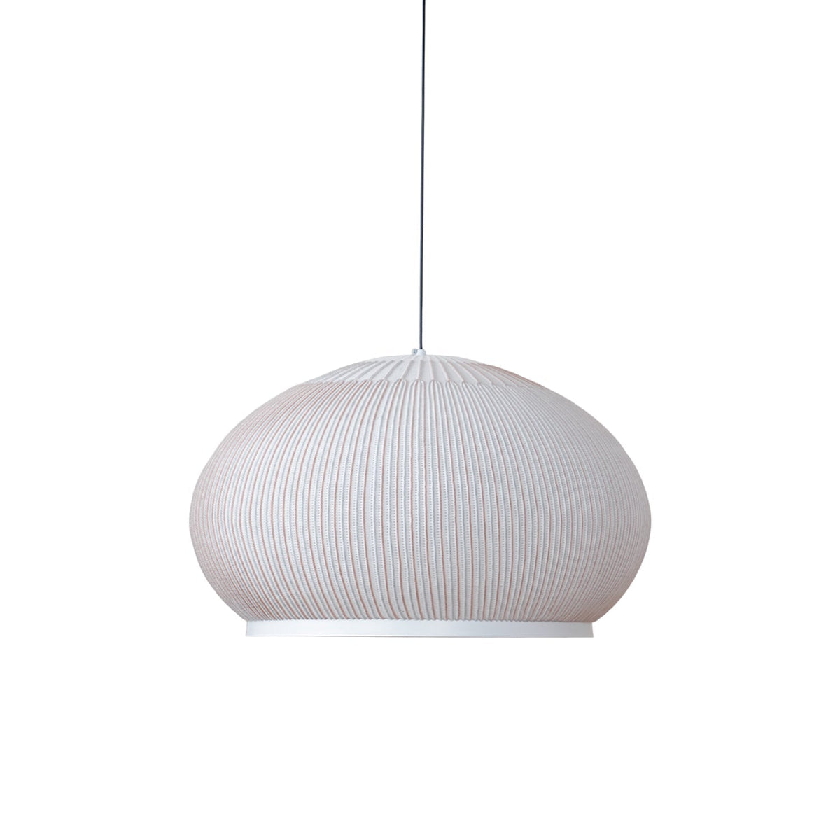 Lineiella lampada a sospensione in tessuto minimalista