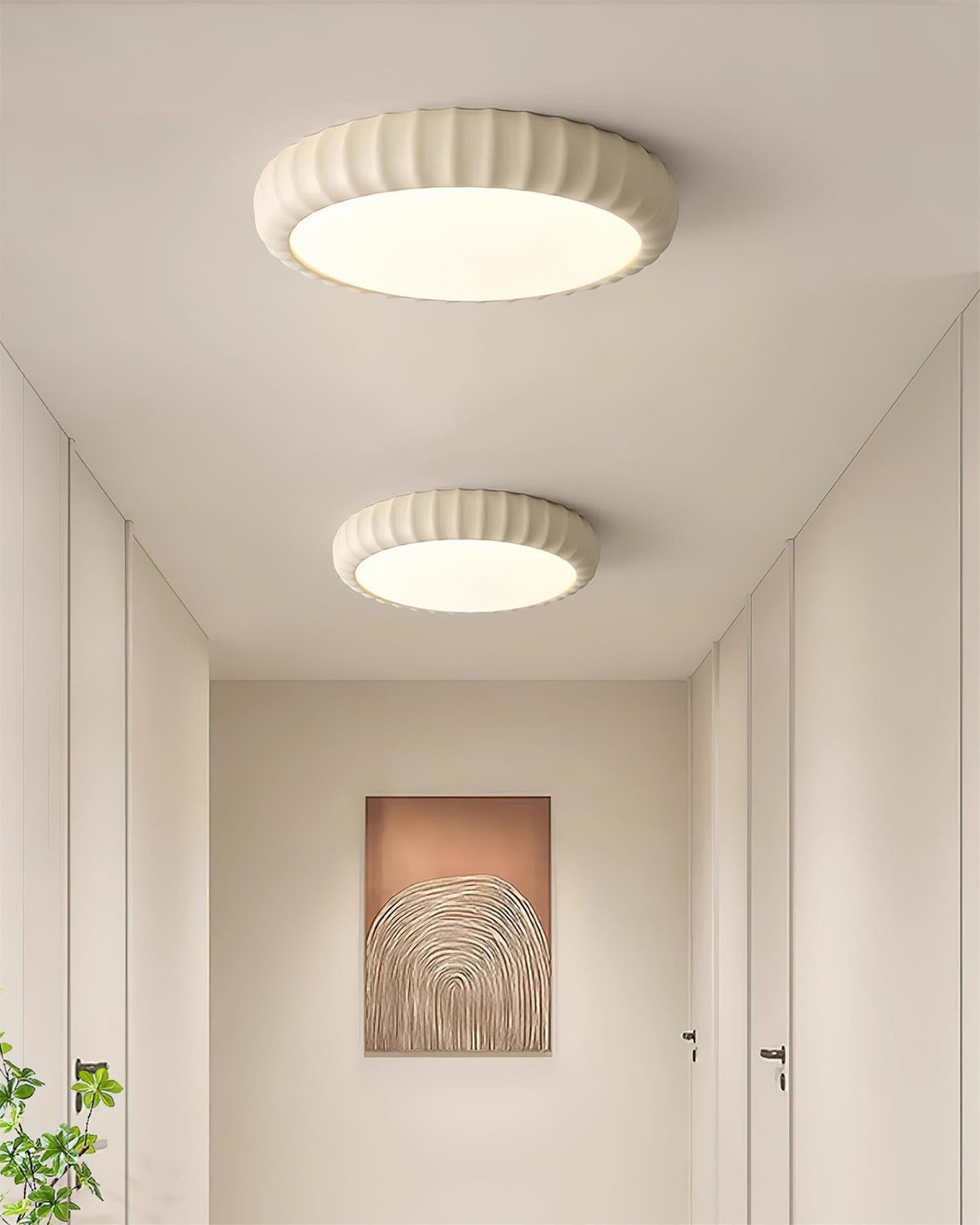 Lampada da soffitto in resina verde minimalista moderna