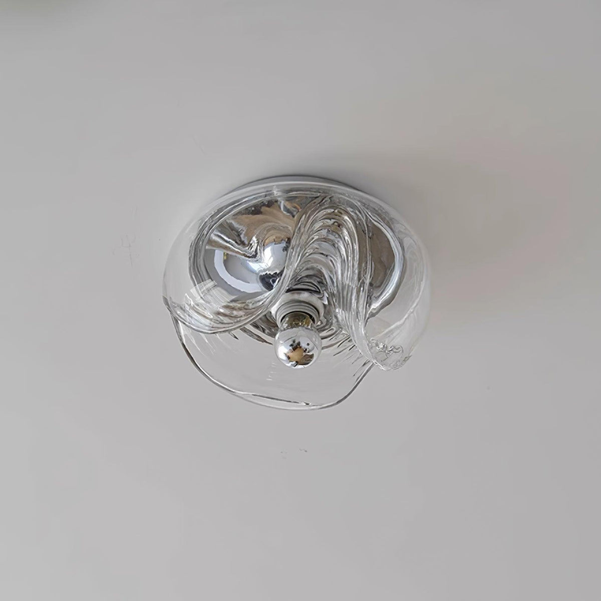 Lampada da parete Swirl Texture Clear ambra Fumé Grigio moderno