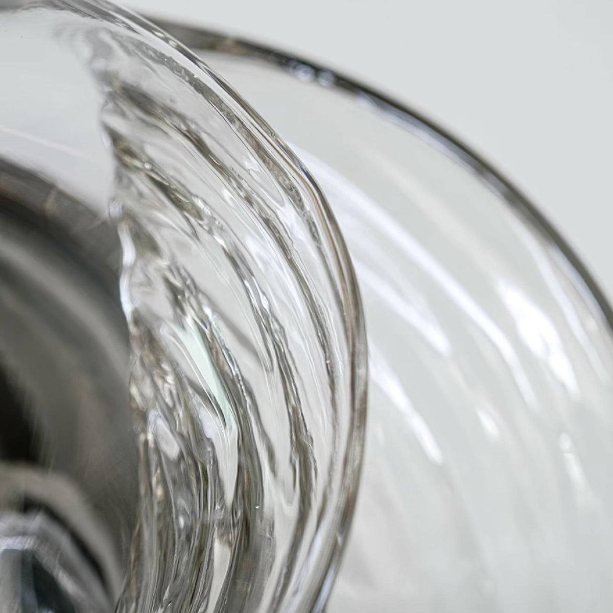 Lampada da parete Swirl Texture Clear ambra Fumé Grigio moderno
