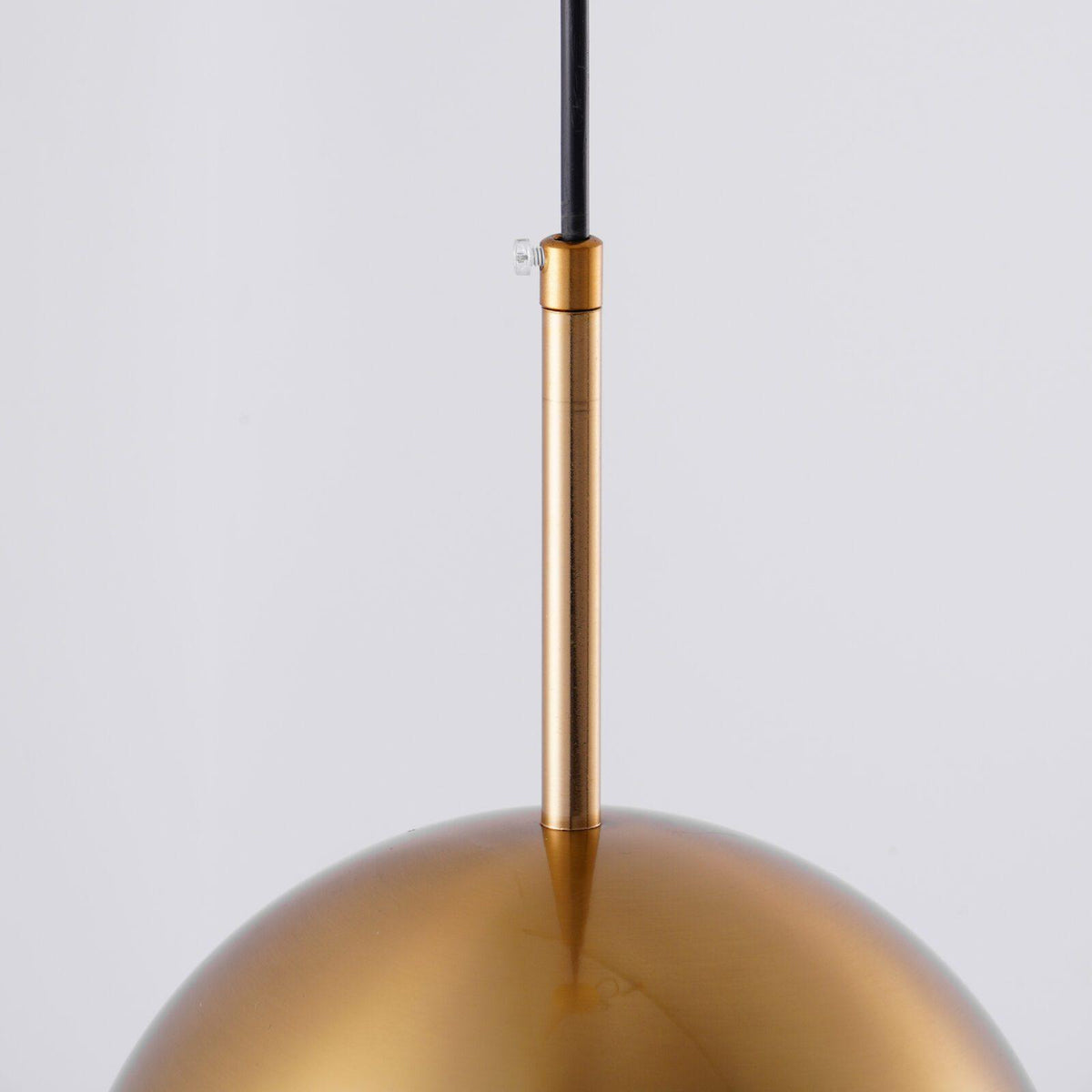 Kevelo lampada a sospensione ottone vetro moderna