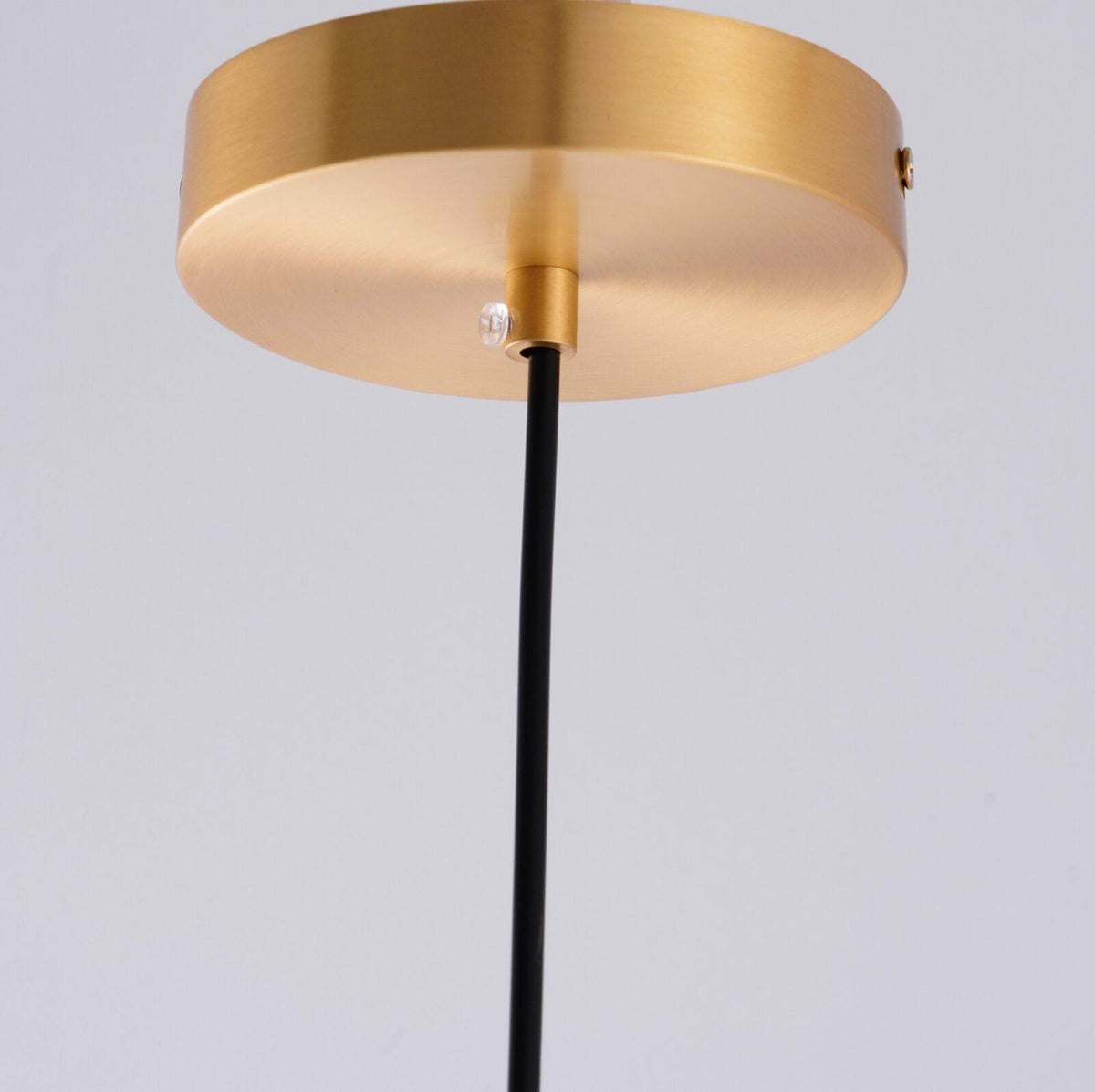 Kevelo lampada a sospensione ottone vetro moderna