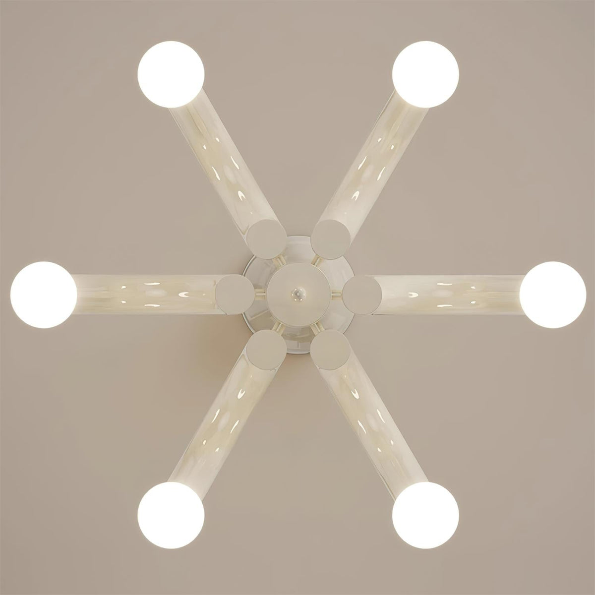 Fivelle lampadario moderno Beige a Bracci Multipli color crema