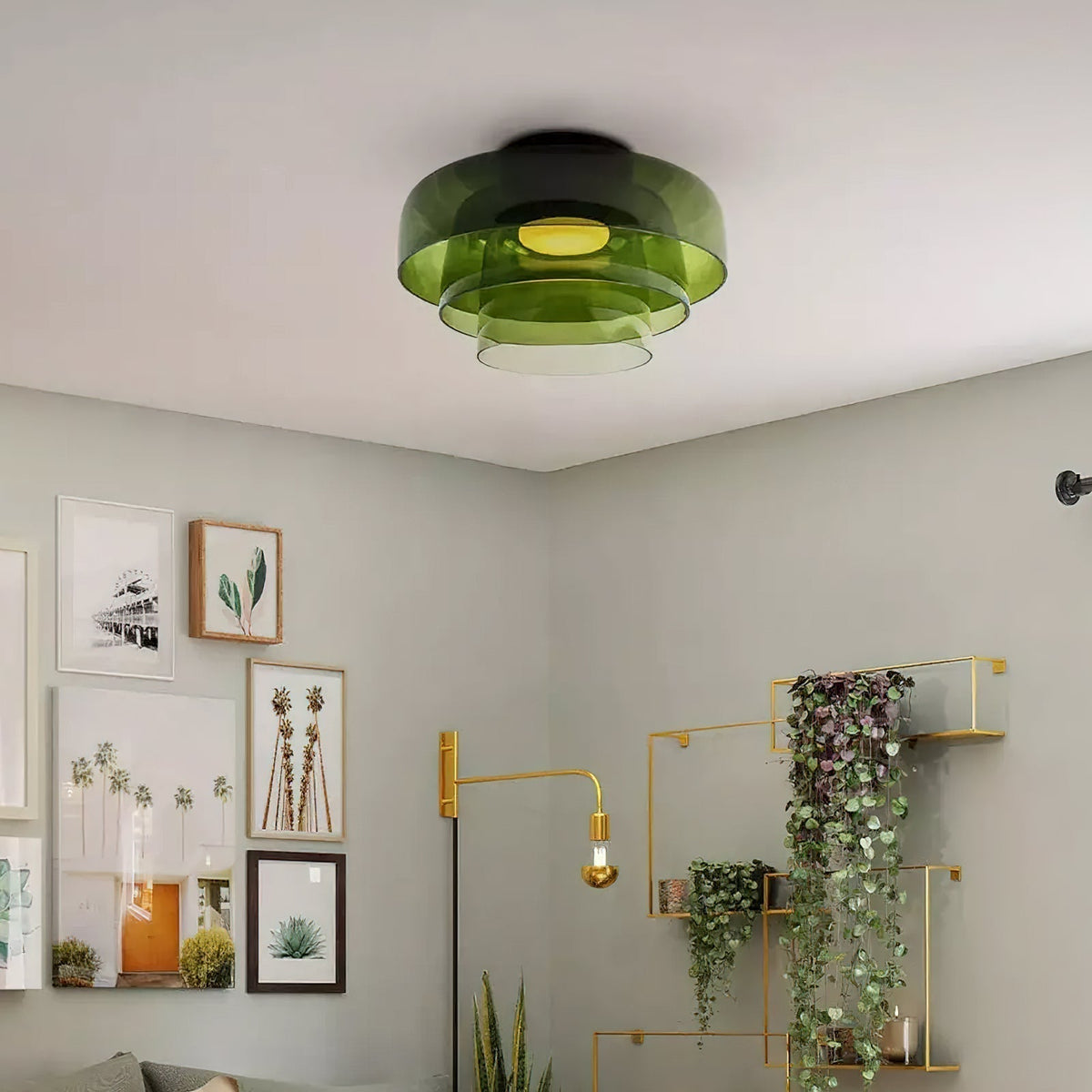 Miroriella lampada da soffitto Struttura stratificata Calda elegante