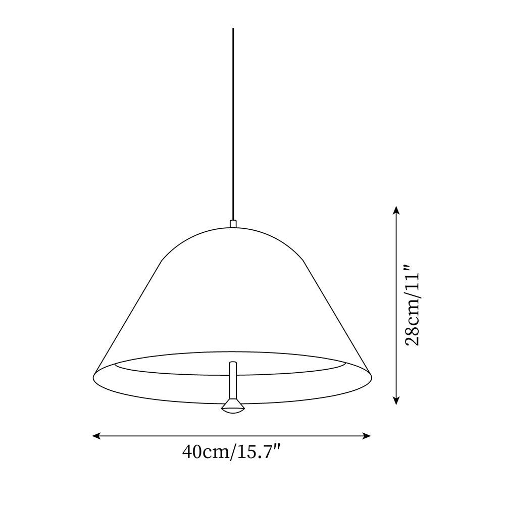 Lampada a sospensione moderna in metallo, paralume verde e bianco minimalista