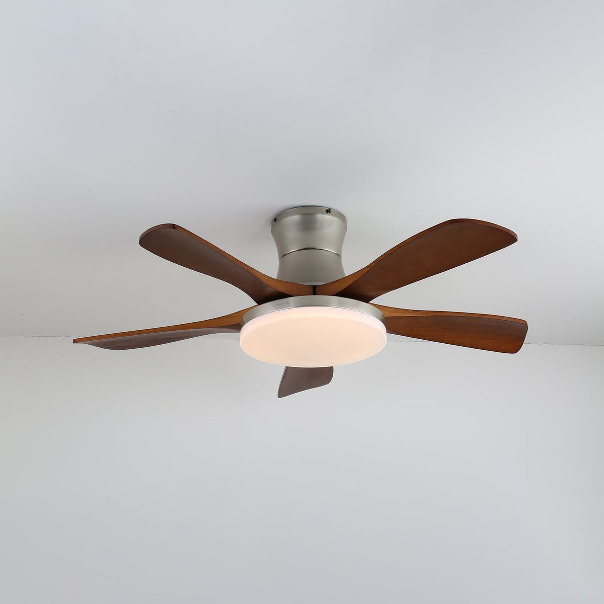 Brevo Ventilatore da soffitto con luce pale in legno
