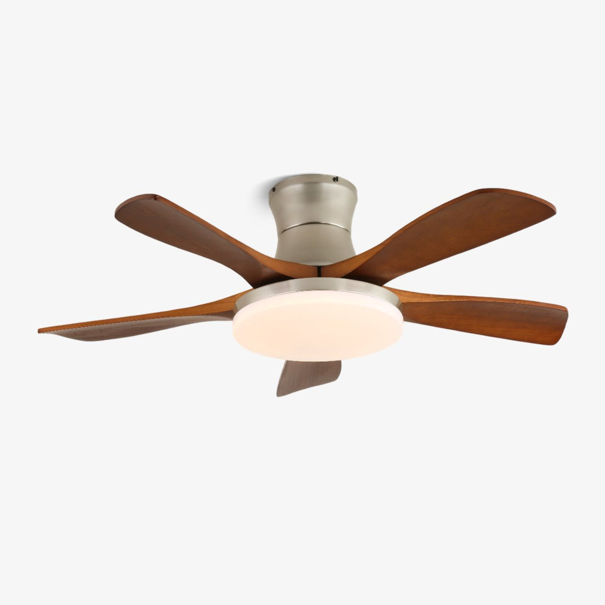 Brevo Ventilatore da soffitto con luce pale in legno