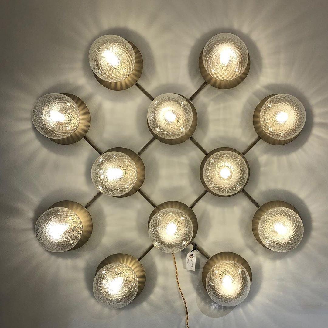 Nifte lampada da parete Disco sfera Globale minimalista