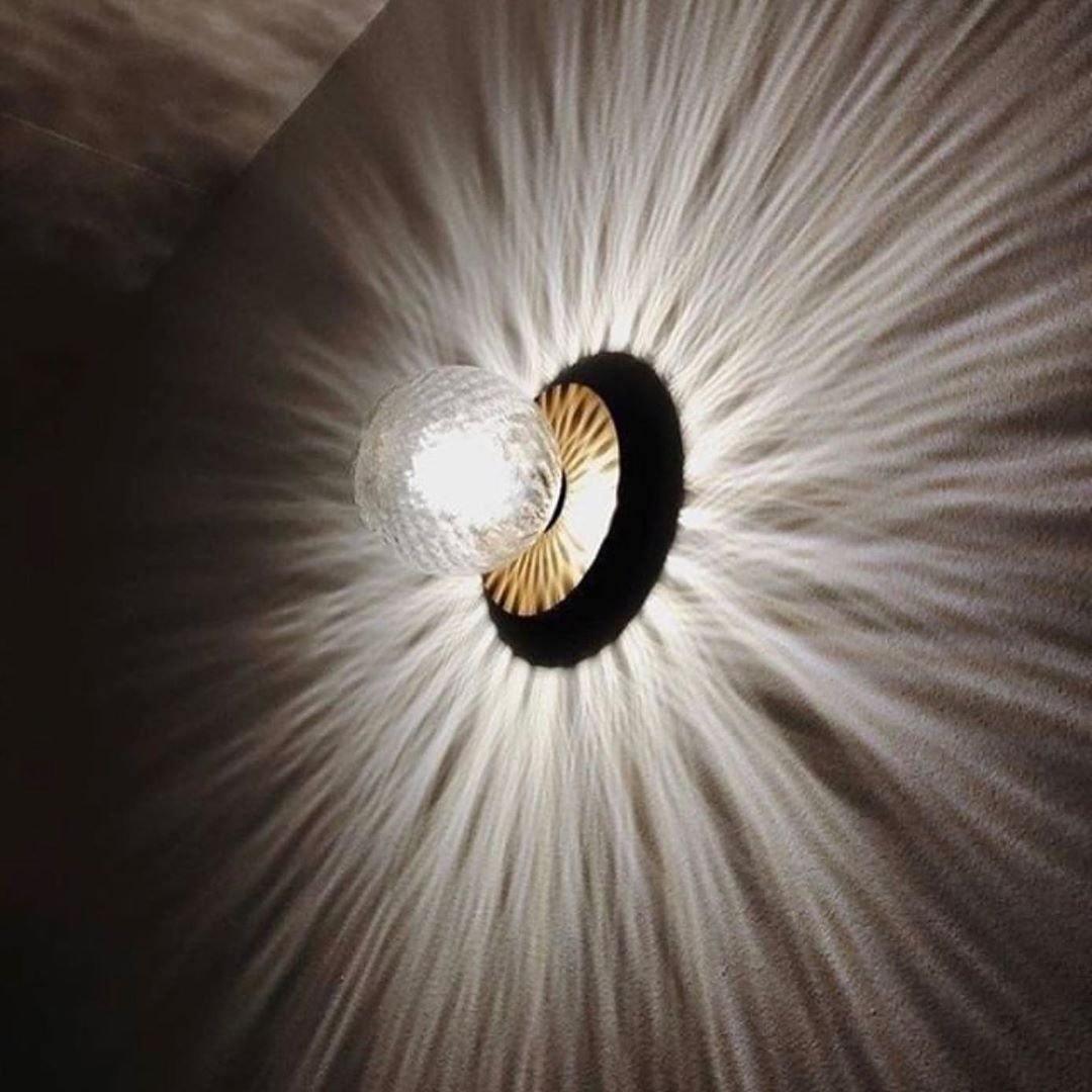 Nifte lampada da parete Disco sfera Globale minimalista