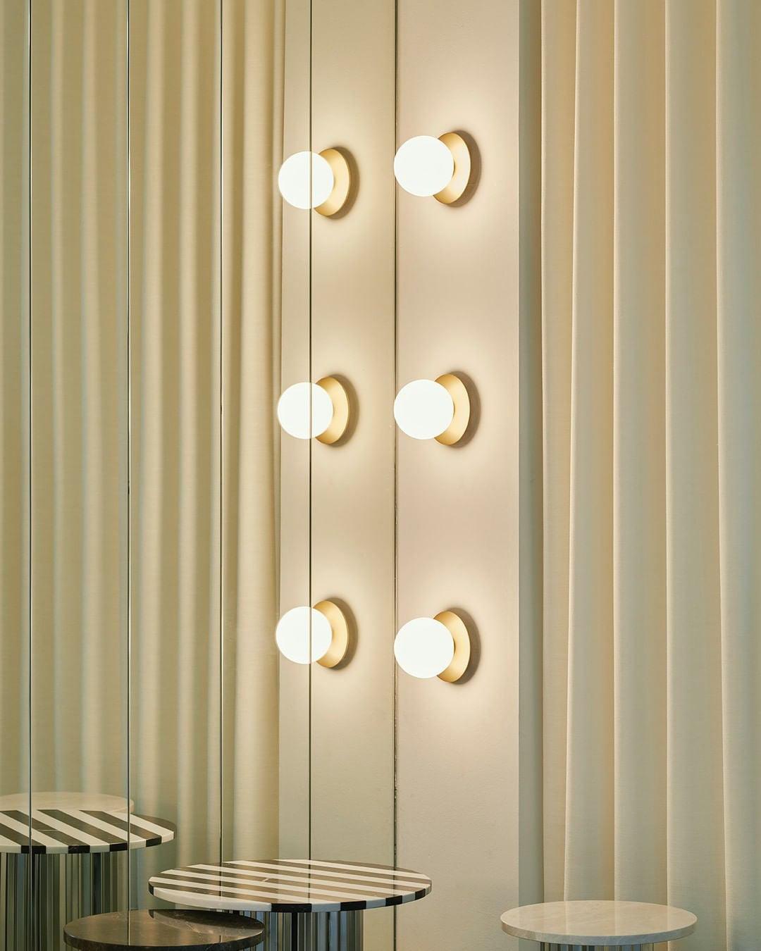 Nifte lampada da parete Disco sfera Globale minimalista