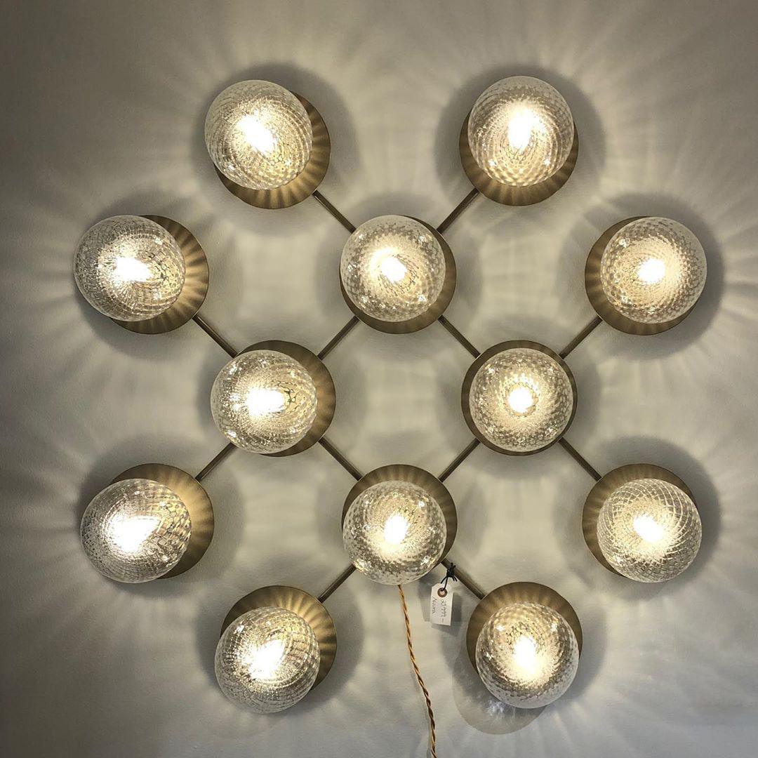 Nifte lampada da parete Disco sfera Globale minimalista