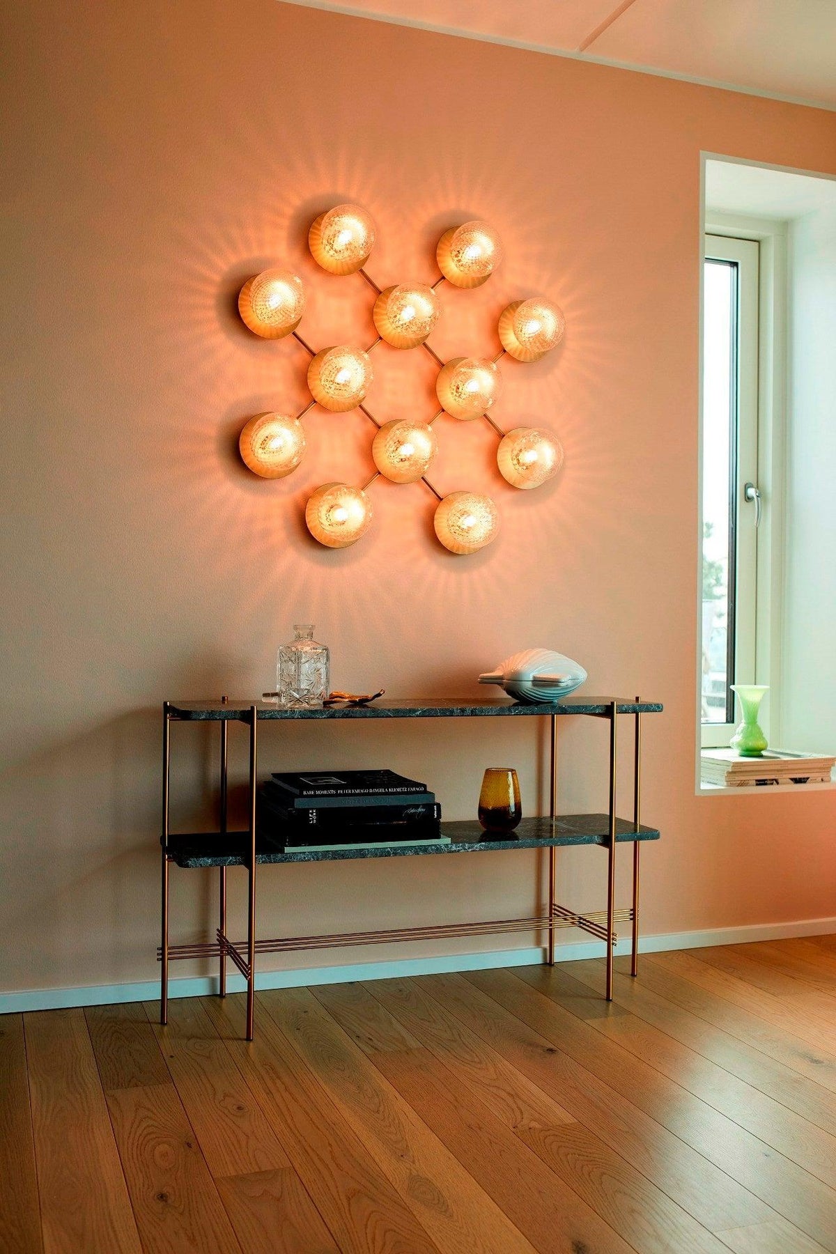 Nifte lampada da parete Disco sfera Globale minimalista