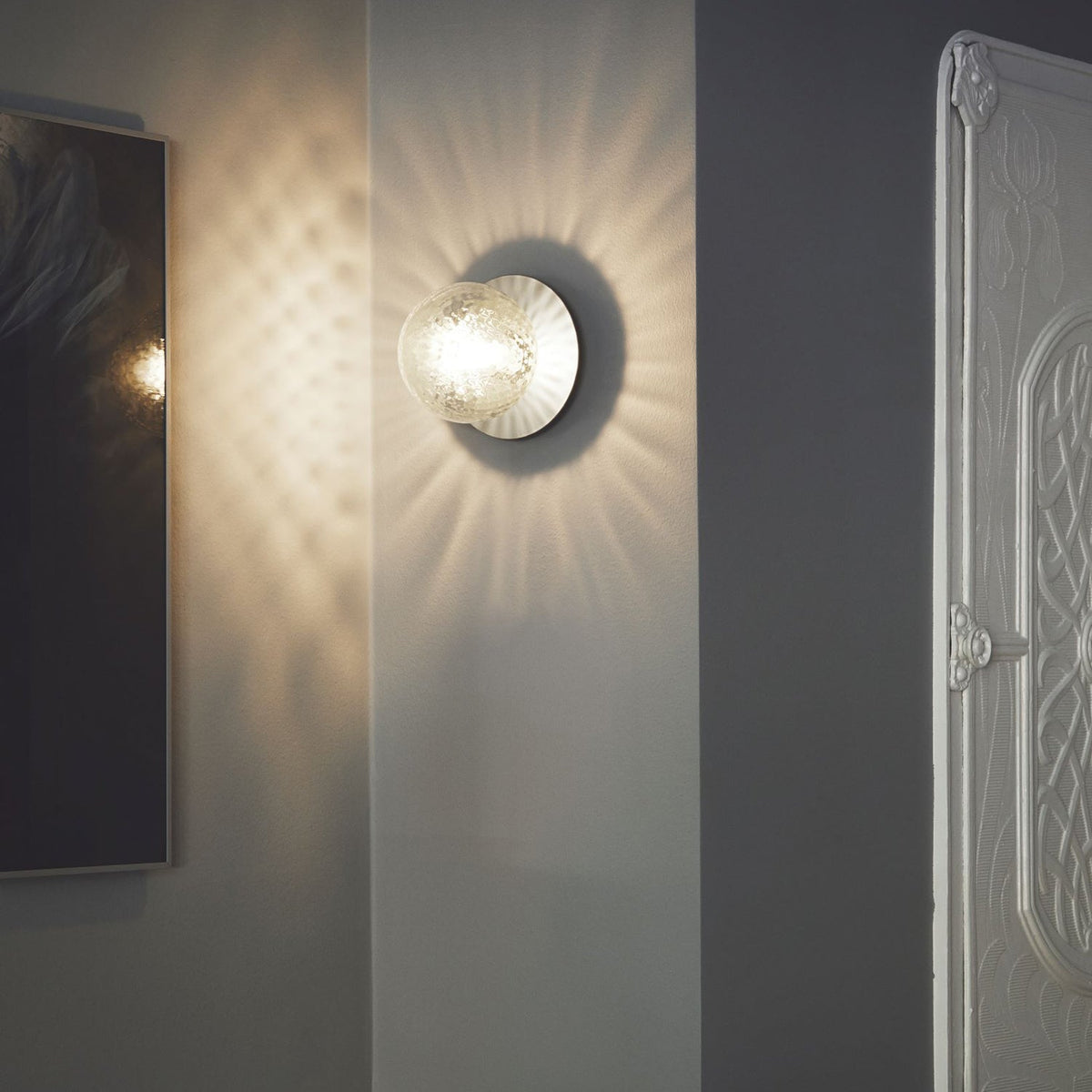 Nifte lampada da parete Disco sfera Globale minimalista