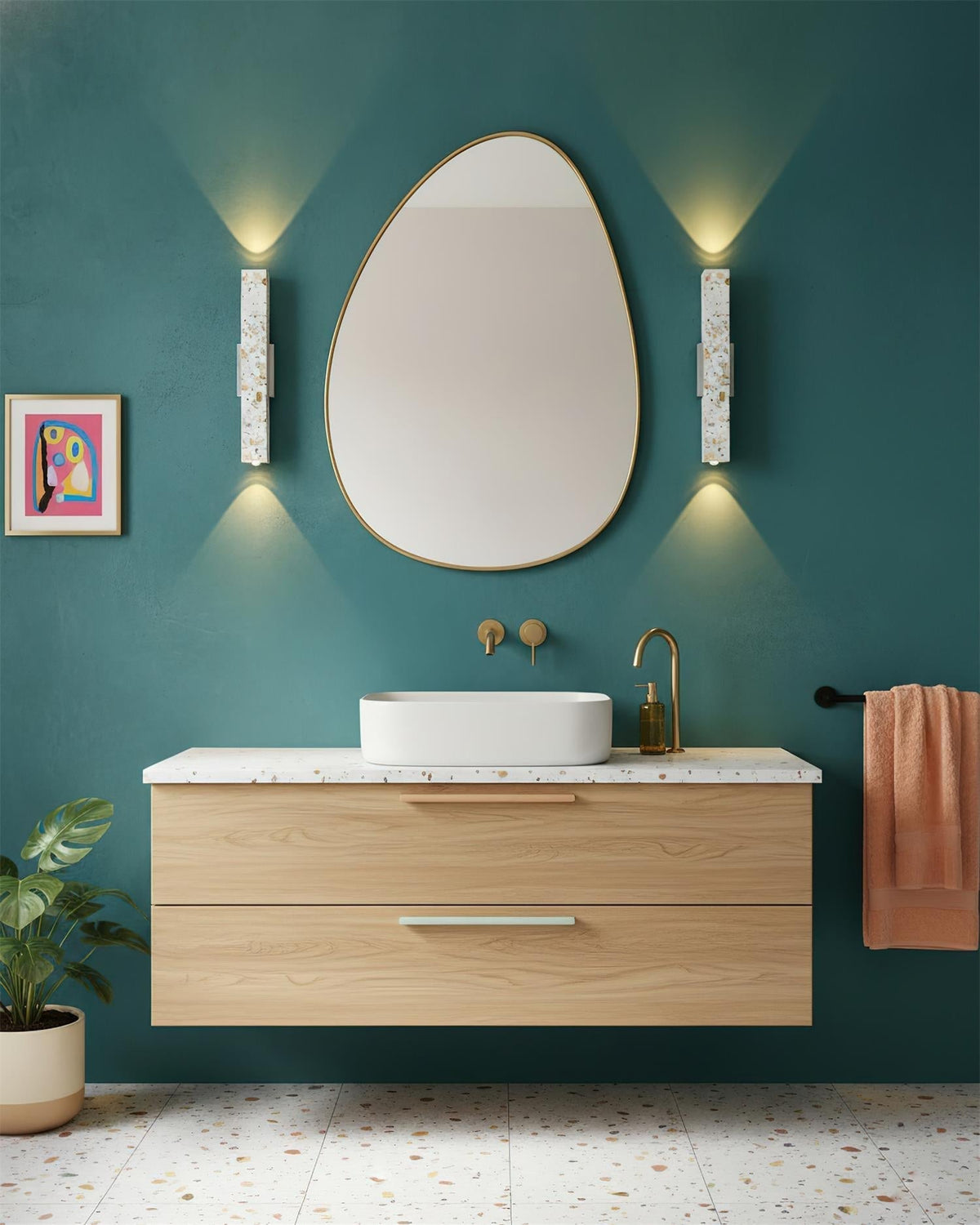 Renaelle Terrazzo lampada da parete