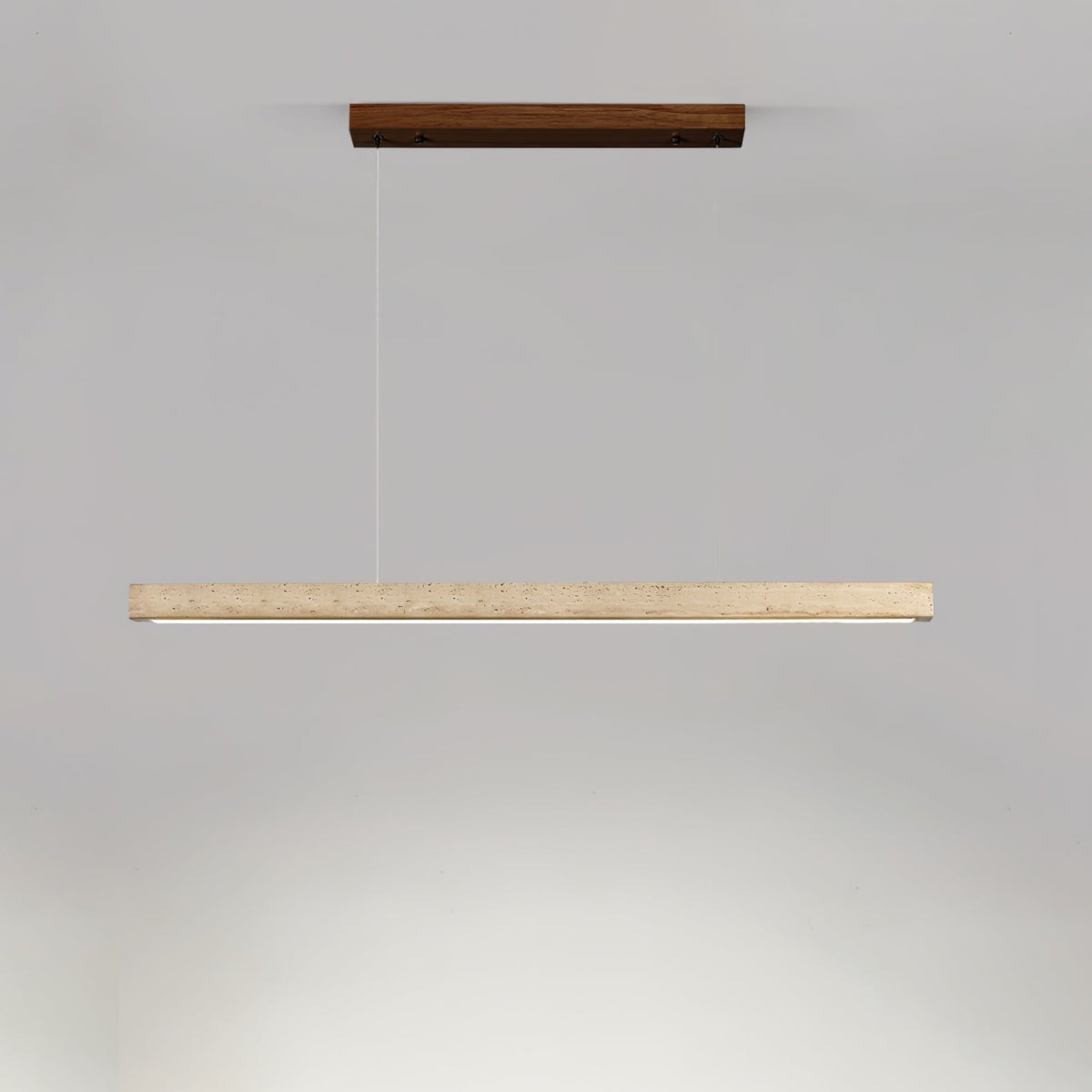 Imiror Lampada a Sospensione Lineare Minimalista Travertino - Relic Pieces