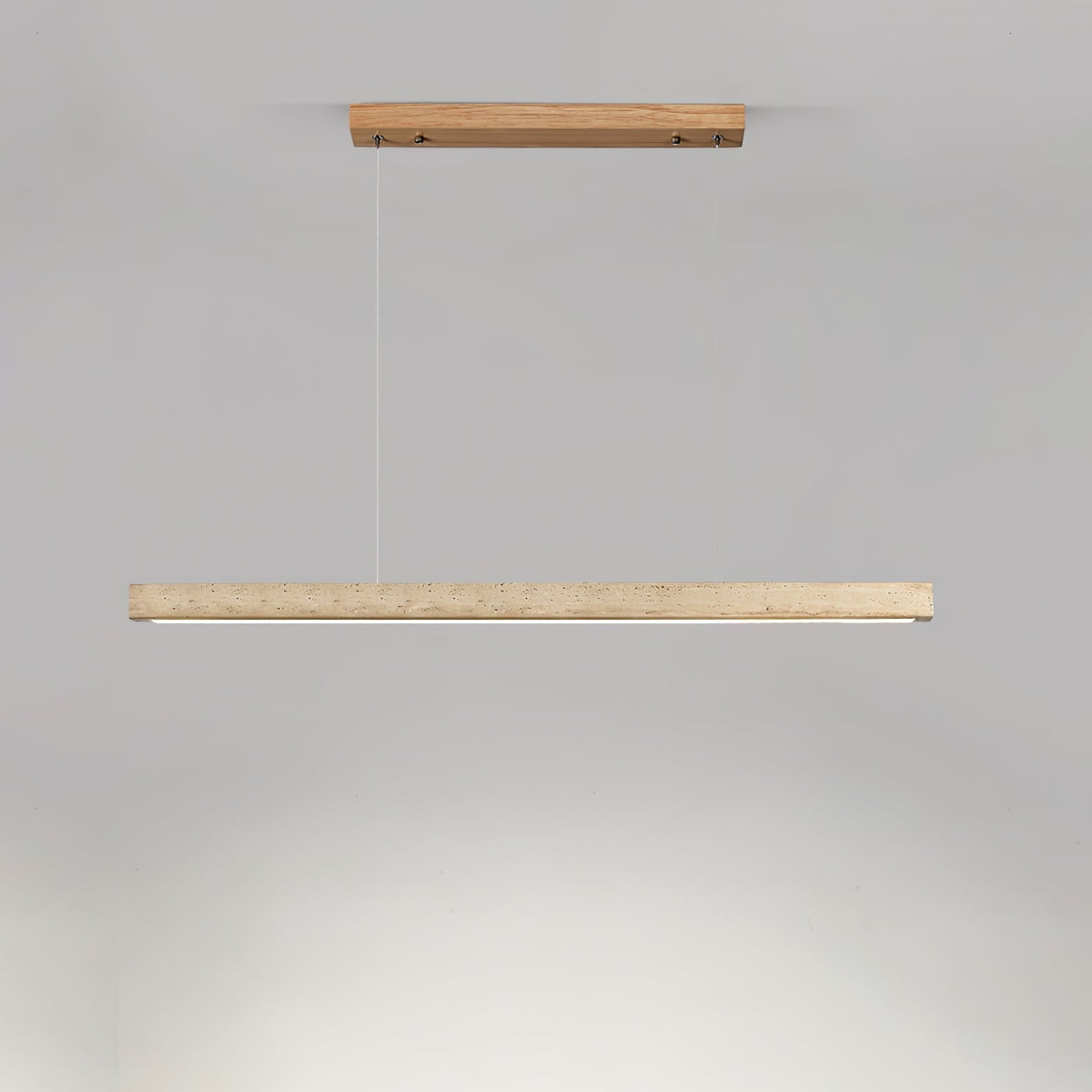Imiror Lampada a Sospensione Lineare Minimalista Travertino - Relic Pieces