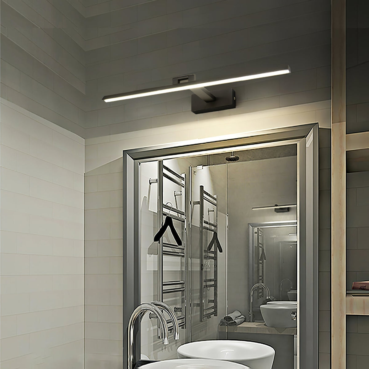 Applique Applicazione moderna minimalista per bagno a linea