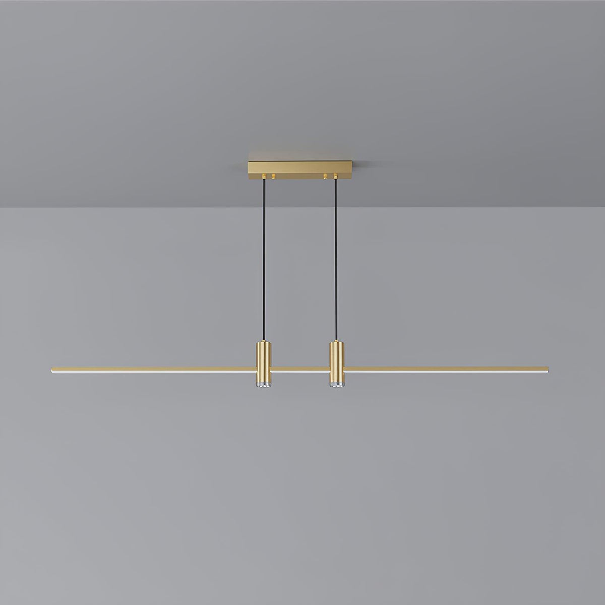 Auroaine lampada a sospensione Oro minimalista lineare per sala da pranzo