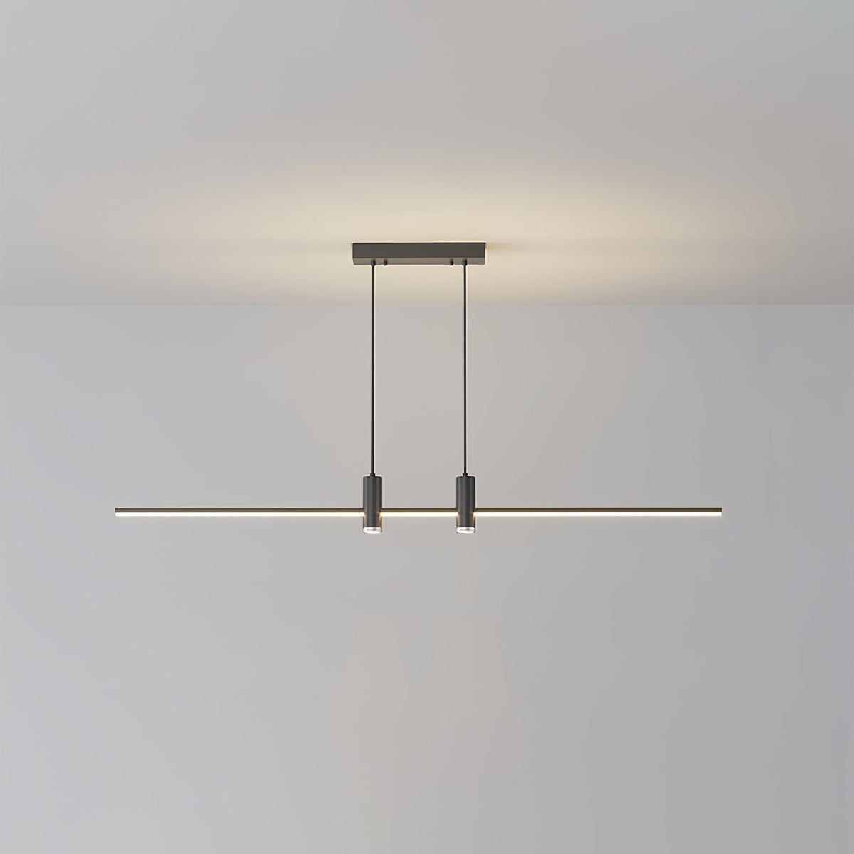 Auroaine lampada a sospensione Oro minimalista lineare per sala da pranzo