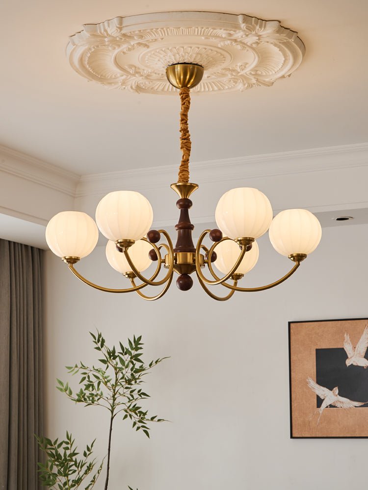 Omirara lampadario Eleganza vintage in legno Tradizionale