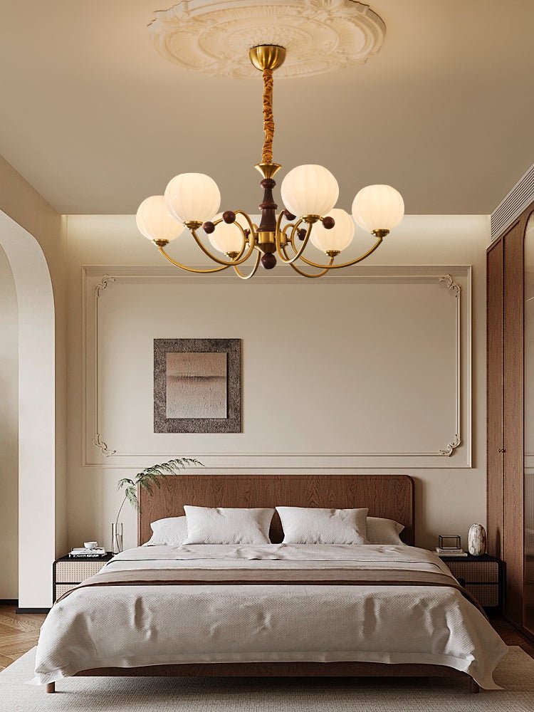 Omirara lampadario Eleganza vintage in legno Tradizionale