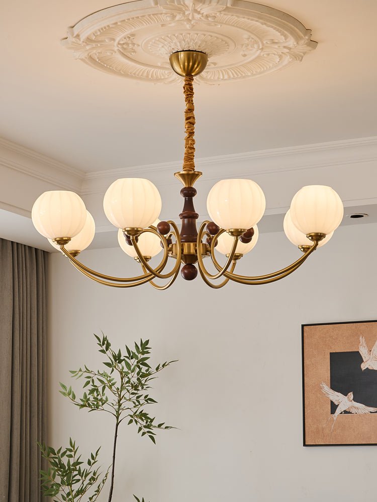Omirara lampadario Eleganza vintage in legno Tradizionale