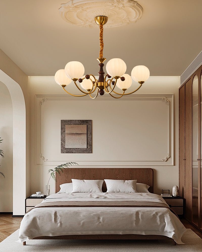 Omirara lampadario Eleganza vintage in legno Tradizionale