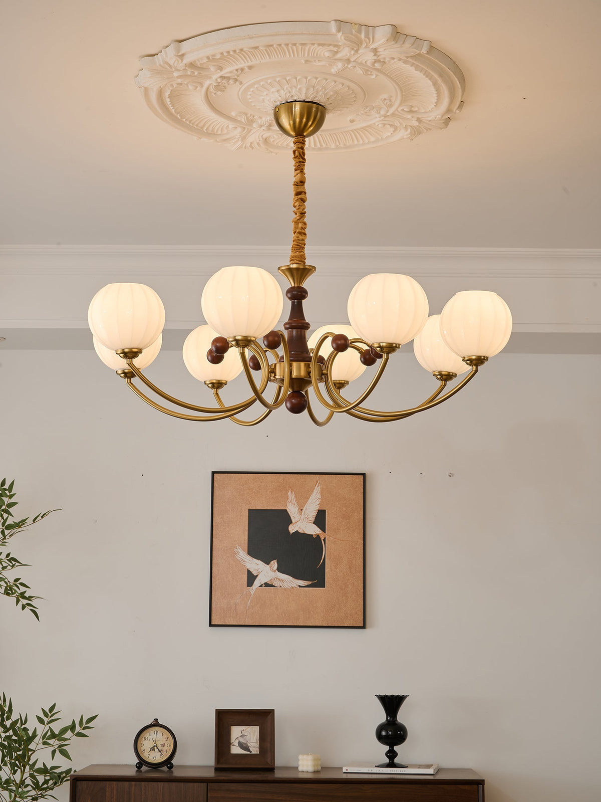 Omirara lampadario Eleganza vintage in legno Tradizionale