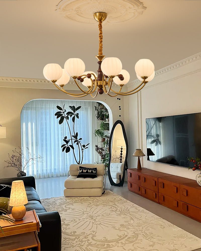 Omirara lampadario Eleganza vintage in legno Tradizionale