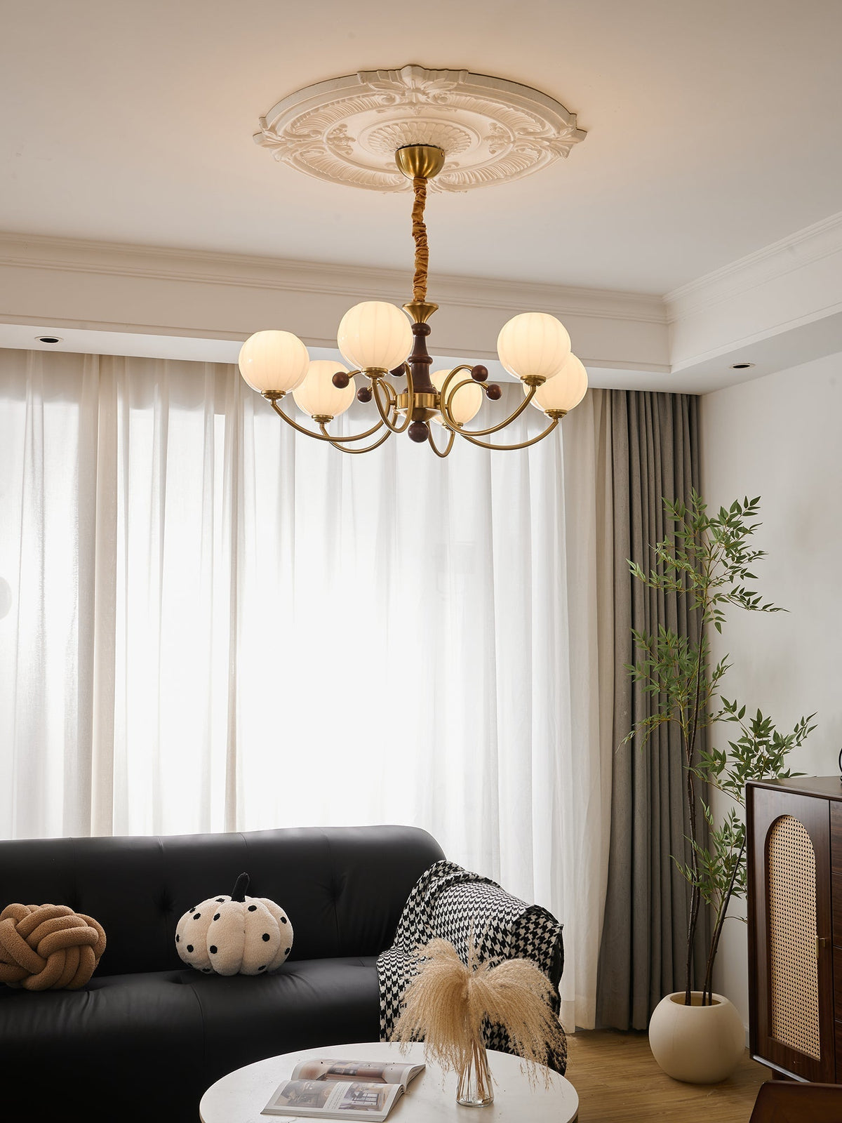 Omirara lampadario Eleganza vintage in legno Tradizionale