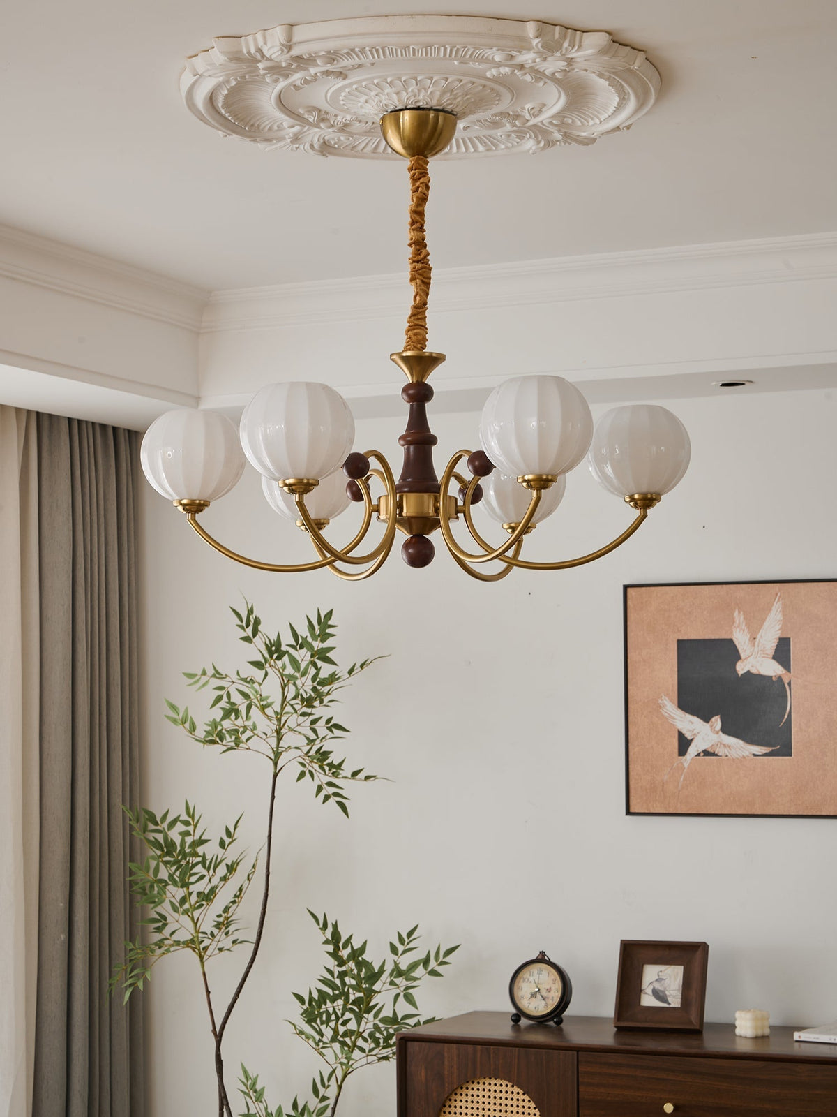 Omirara lampadario Eleganza vintage in legno Tradizionale