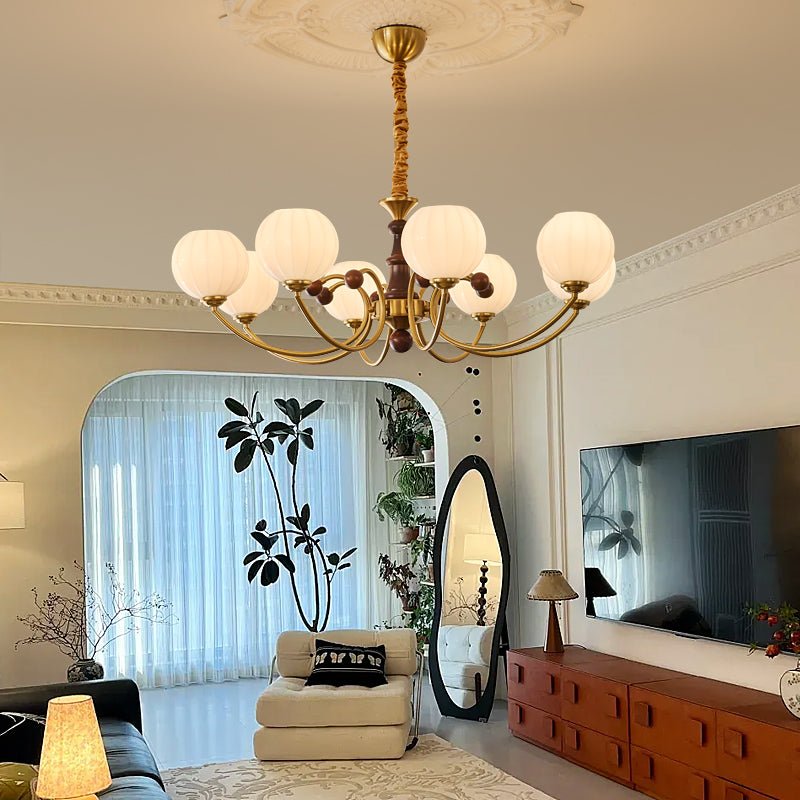 Omirara lampadario Eleganza vintage in legno Tradizionale