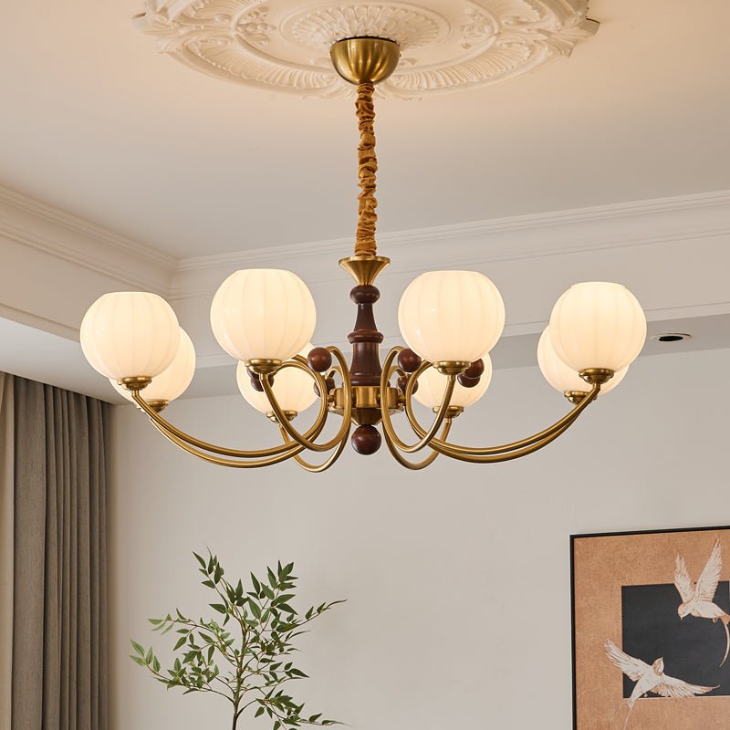 Omirara lampadario Eleganza vintage in legno Tradizionale