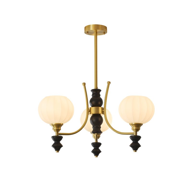 Zavenen lampadario Eleganza vintage in legno e ottone