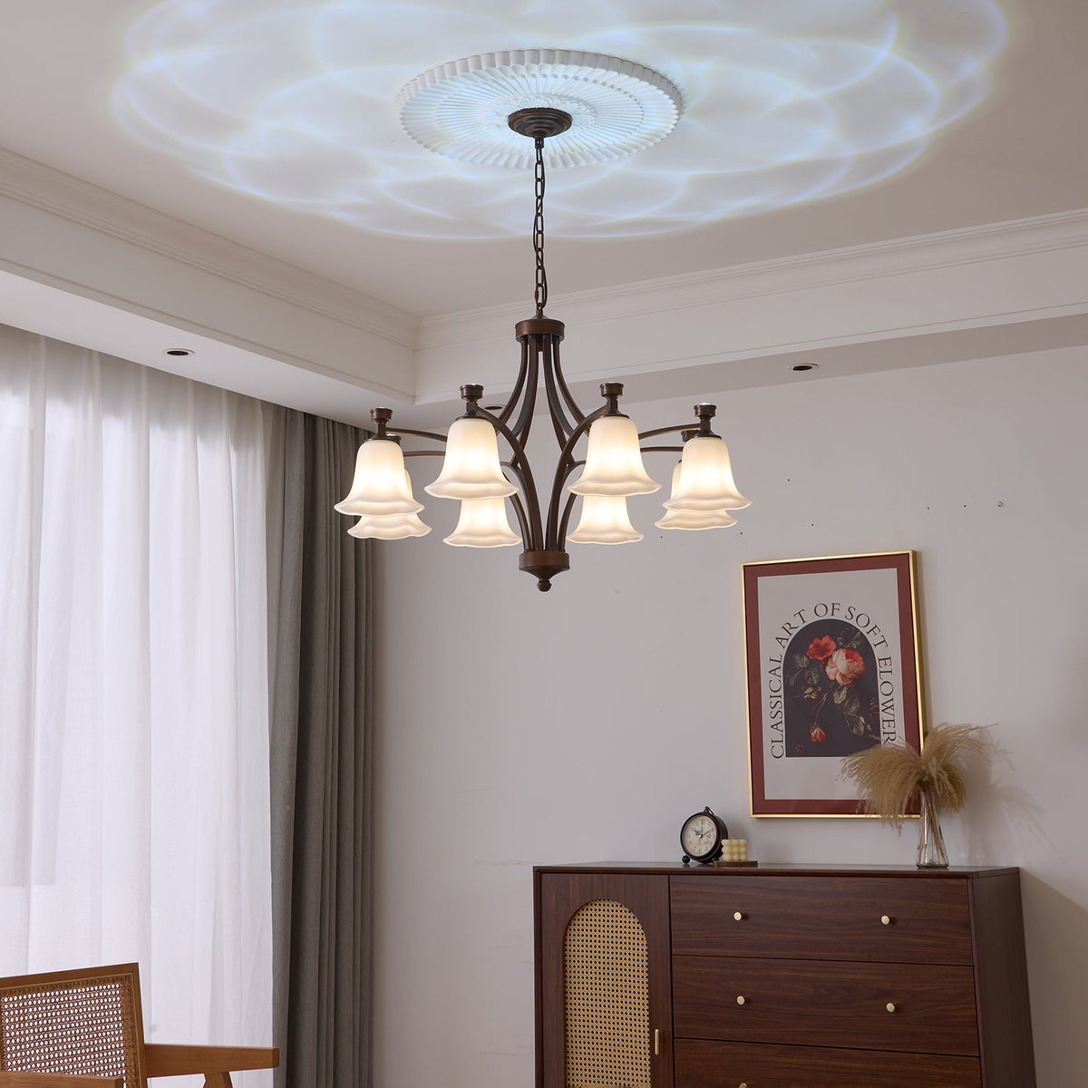Viloros lampadario Tradizionale Premium in vetro a Campana