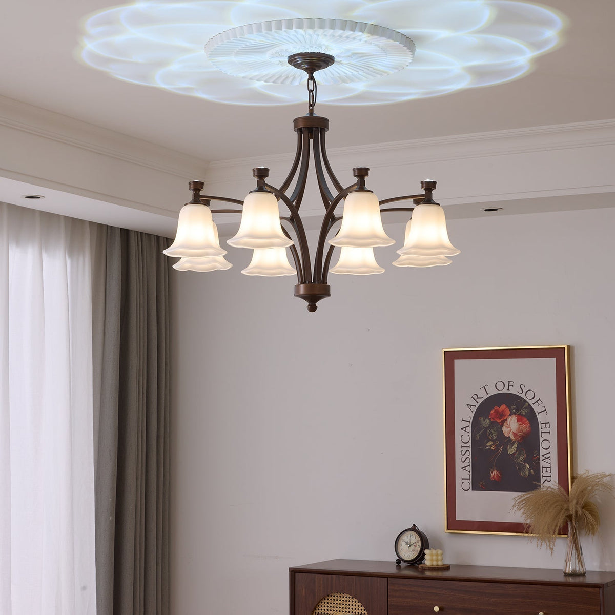 Viloros lampadario Tradizionale Premium in vetro a Campana