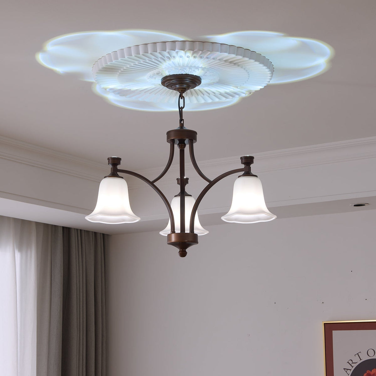 Viloros lampadario Tradizionale Premium in vetro a Campana