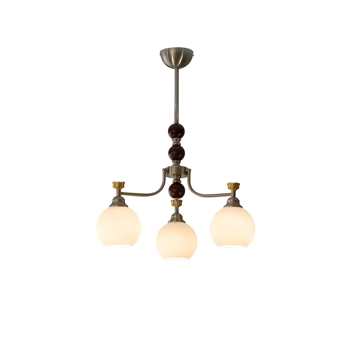 Eursoria lampadario legno vetro Art Orb Tradizionale a globo