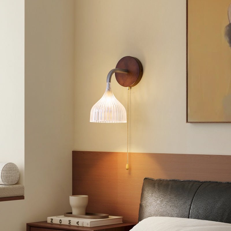 Cimararae Elegance lampada da parete in legno classico