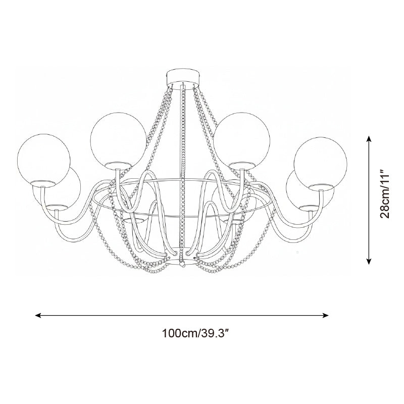 Mirerira Arc lampadario
