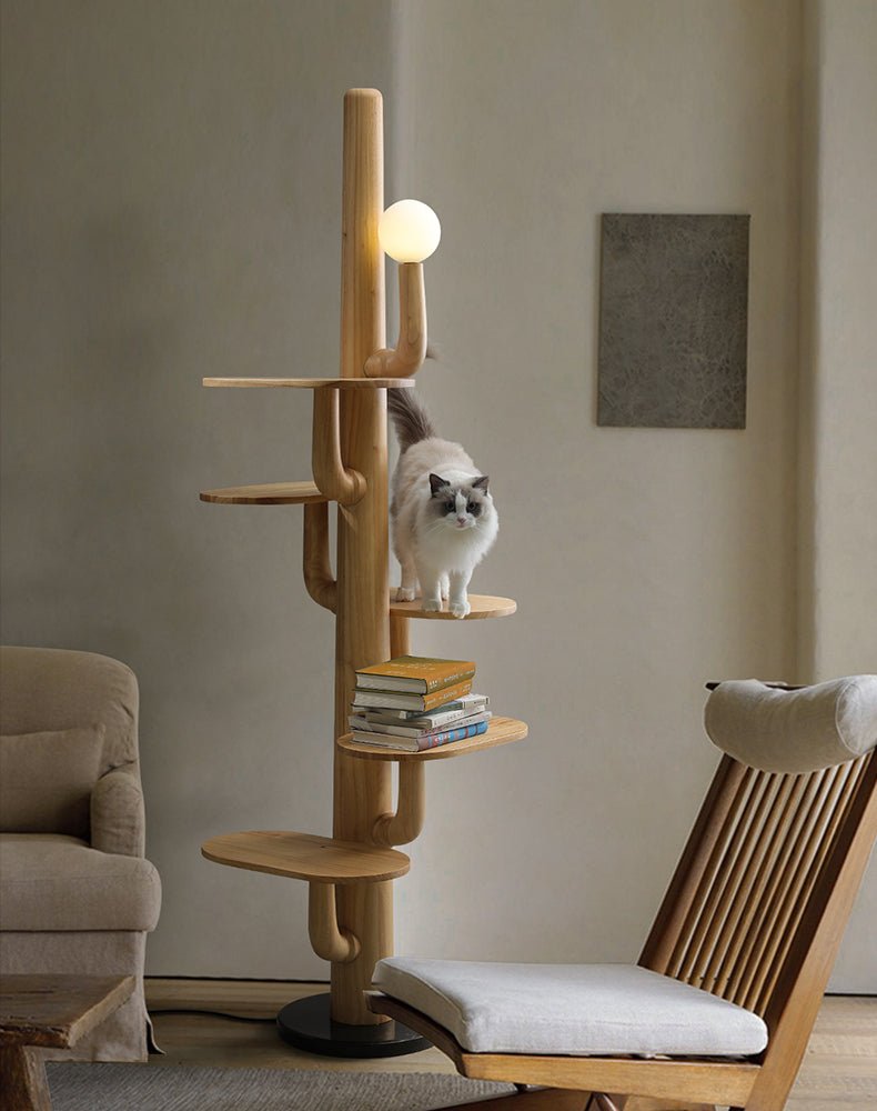 Rymb lampada da terra in legno