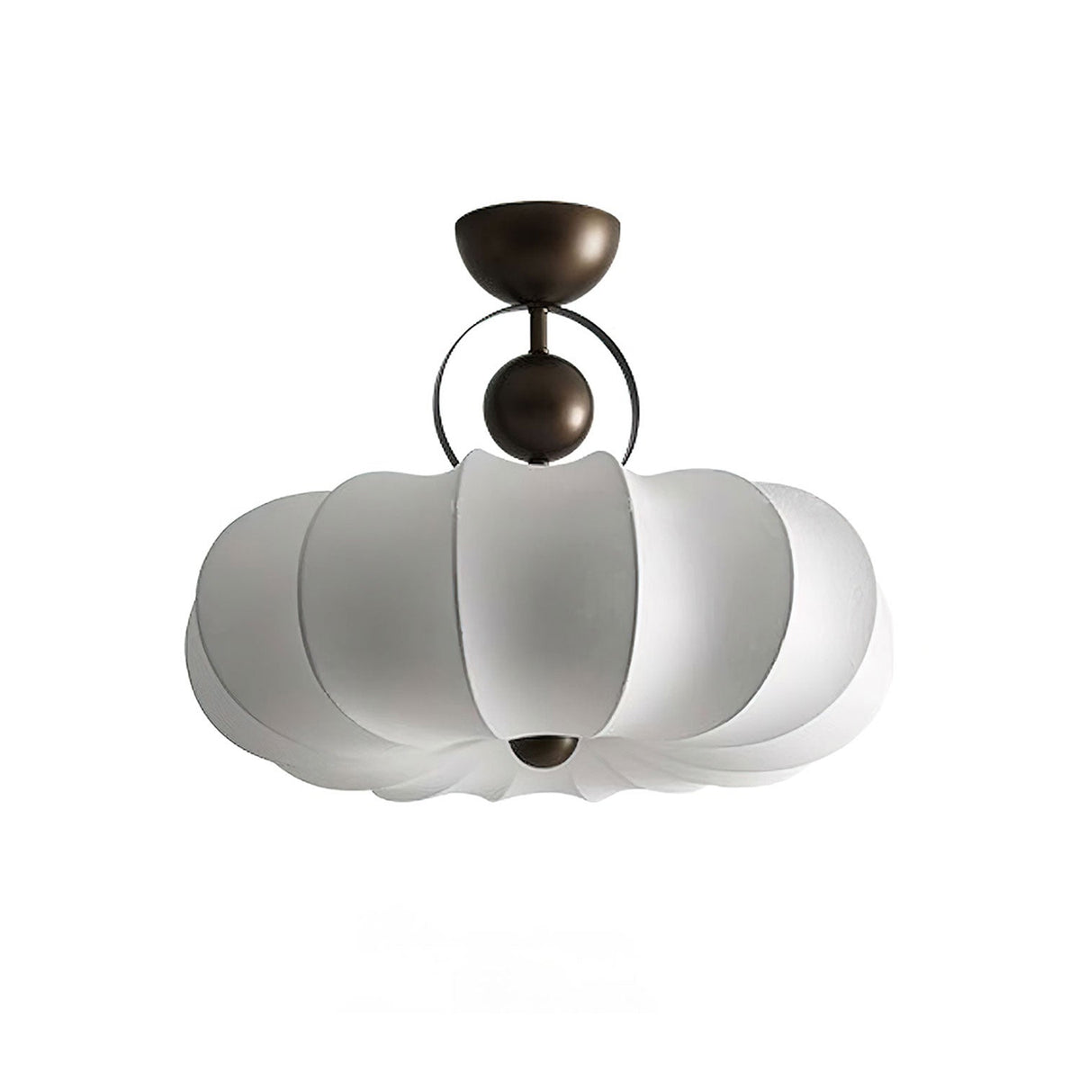 Yunshui lampada a sospensione in tessuto bronzo floreale