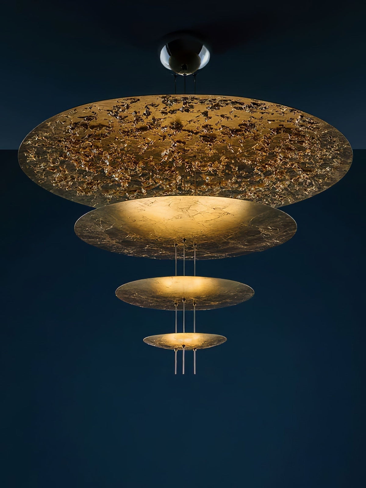 Phelion lampada a sospensione con foglia d'oro stratificata