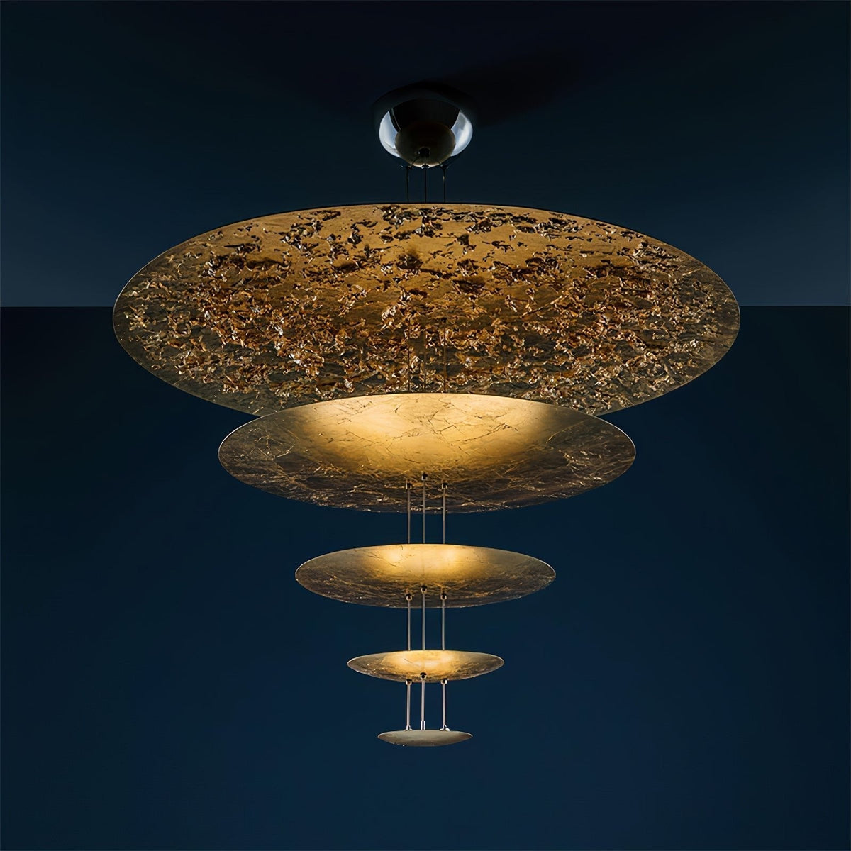 Phelion lampada a sospensione con foglia d'oro stratificata