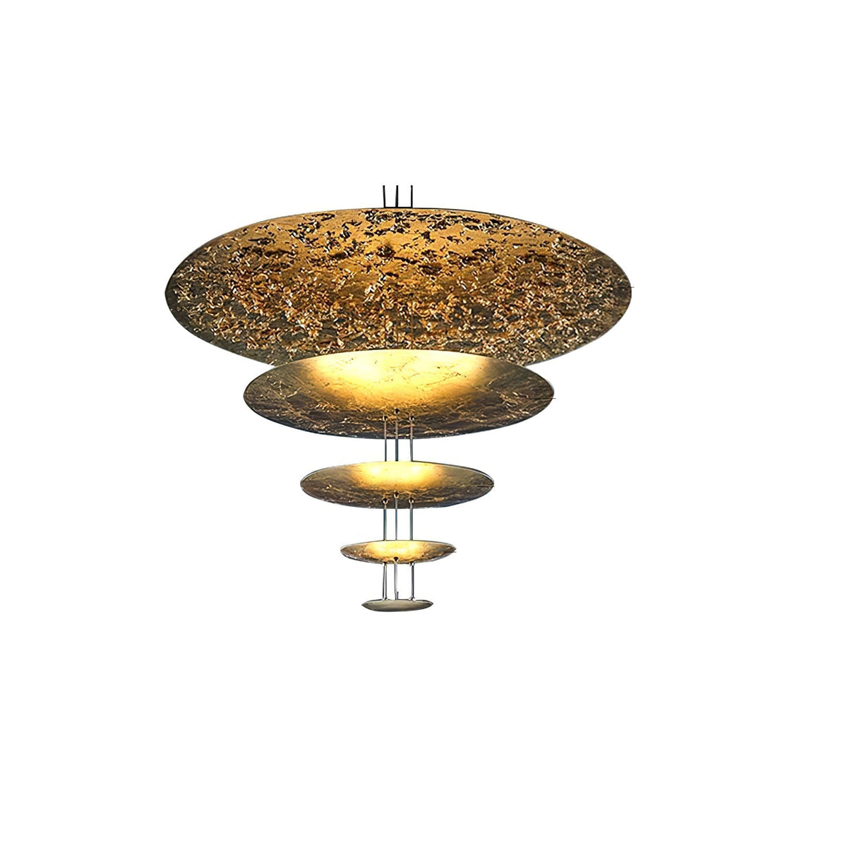 Phelion lampada a sospensione con foglia d'oro stratificata