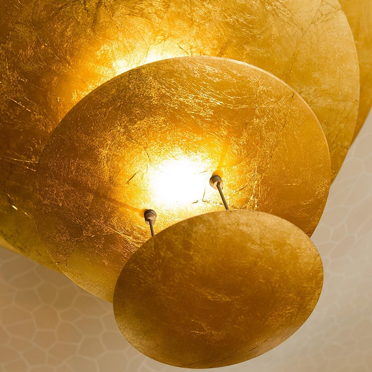 Phelion lampada a sospensione con foglia d'oro stratificata